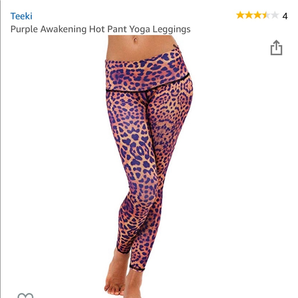 New w/ tags Teeki leggings purple awakening